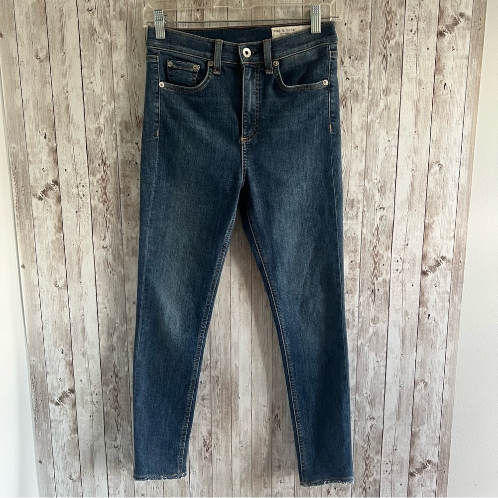 Rag & Bone High Waist Skinny Ankle Womens Jeans 26